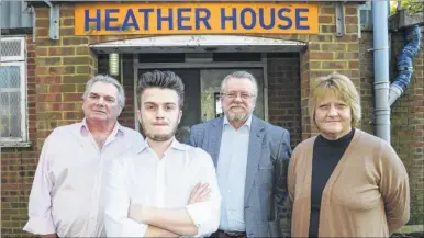  ?? Picture: Andy Payton FM4971560 ?? Councillor­s John Barned, Matt Burton, Gary Cooke and Marion Ring are attempting to keep Heather House open