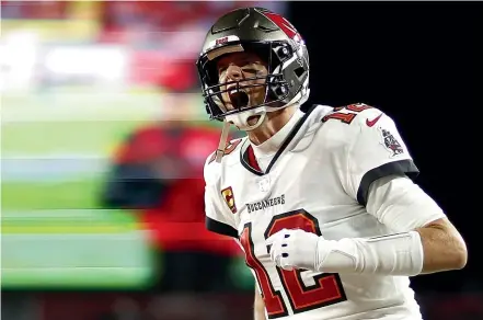  ?? GETTY IMAGES ?? Tom Brady, who announced his retirement yesterday, briefly retired after the 2021 season but he wound up coming back for three more years with the Tampa Bay Buccaneers.