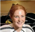  ?? ROBYN EDIE ?? Kirstie James made it three Oceania titles in two days with victory in the women’s 3000m individual pursuit yesterday.