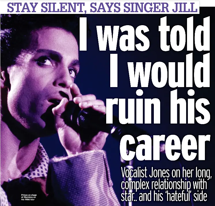  ?? ?? Prince on stage at Wembley on his 1986 tour