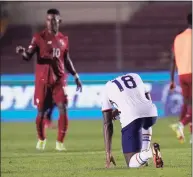  ?? Arnulfo Franco / Associated Press ?? The United States’ Mark McKenzie, center, reacts after losing to Panama after a qualifying match Sunday for the 2022 World Cup.