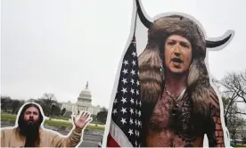  ?? Photograph: Mandel Ngan/AFP/Getty Images ?? An effigy of Facebook CEO, Mark Zuckerberg, dressed as Capitol insurrecti­onist in Washington.