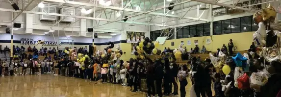  ?? (Photo provided by SHS, for Starkville Daily News) ?? Senior night ceremony took place between the girls and boys basketball games at Starkville High School on Friday night.