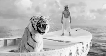  ?? PHOTOS: SUPPLIED ?? Suraj Sharma was magical in Life of Pi and the 3-D effects were stunning, writes Keri Sweetman.