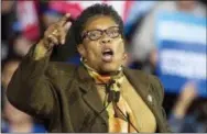  ?? THE ASSOCIATED PRESS ?? Rep. Marcia Fudge, D-Ohio, speaks at a campaign rally for then-Democratic presidenti­al candidate Hillary Clinton in Cleveland in this file photo.