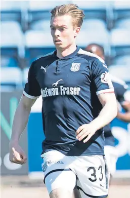  ??  ?? Craig Wighton in action for Dundee, who face Stirling Albion at Forthbank on Saturday.