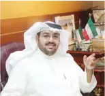  ?? — Photos by Yasser Al-Zayyat ?? KUWAIT: Lawyer and candidate for National Assembly elections Ali Mohammed Al-Ali speaks to Kuwait Times.