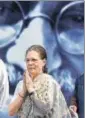  ??  ?? Congress interim president Sonia Gandhi at Rajghat in New Delhi on Wednesday.
ANI