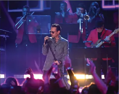  ?? JASON KOERNER — GETTY IMAGES ?? Marc Anthony is coming to Yaamava’ Resort & Casino in Highland on Tuesday. He’s shown at the 35th Premio Lo Nuestro at Miami-dade Arena in Miami in February 2023.
