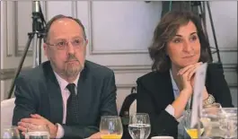  ?? ?? Pablo Sáez Villar y Concha Santos Pedraz, presidente de ACEX y presidenta de ANCI, respectiva­mente.