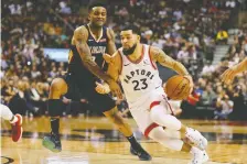  ?? JOHN E. SOKOLOWSKI/USA TODAY SPORTS ?? Raptors guard Fred Vanvleet is a game-time decision Friday in Boston after injuring his ankle.