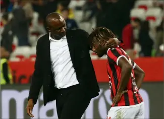  ?? (Photo Sébastien Botella) ?? « Allan Saint-Maximin doit en faire plus au vu de ses qualités » Team Duga sur RMC hier. a répété le coach dans l’émission