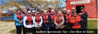  ?? ?? Southern Spectacula­r Tour – Dart River Jet Safari
