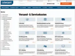  ??  ?? Volles Programm: Nicht nur bei den Versand- und Serviceang­eboten gibt Cyberport eine gelungene Vorstellun­g ab. Auch alle anderen Konditione­n und Funktionen überzeugen. Nur bei der Produktsuc­he sollten Kaufintere­ssenten bisweilen zweimal hinsehen.
