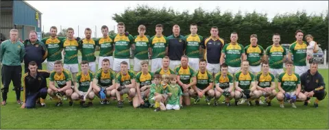  ??  ?? The HWH-Bunclody squad prior to Saturday’s county final.