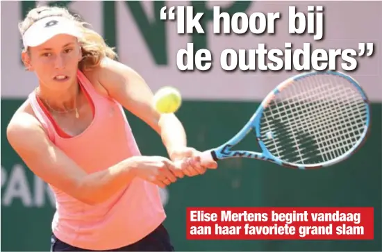  ?? FOTO BELGA ?? Elise Mertens won dit seizoen dertien van haar veertien duels op gravel.