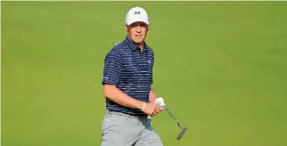  ??  ?? Jordan Spieth was poised to win the Masters last year, until a spectacula­r collapse on the back nine.