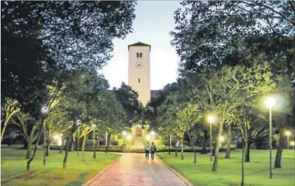  ??  ?? All Rhodes lead to? The university council’s statement defending its decision to keep its imperial moniker ignores its history of sometimes bolstering the apartheid regime. Photo: Rhodes University