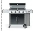  ??  ?? The natural-gas or propane-fuelled grill is a workhorse. Weber, pictured, is among the popular brands.