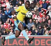  ??  ?? PALACE POWER: Yannick Bolasie scores his first goal on the way to a hat-trick in 11 minutes