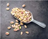  ?? DREAMSTIME ?? A study found that 2 ounces of pistachios a day could lower triglyceri­des.