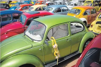  ?? ODED BALILTY THE ASSOCIATED PRESS ?? Volkswagen announced it will stop making its iconic Beetle in July of next year. Volkswagen of America on Sept. 13 announced the end of production of the third-generation Beetle by introducin­g two final special editions.