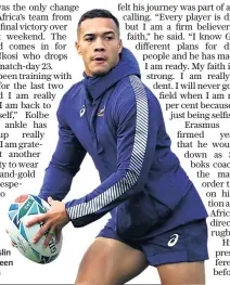  ??  ?? Ready: Cheslin Kolbe has been on top form