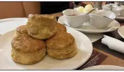  ?? (Arkansas Democrat-Gazette/Eric E. Harrison) ?? The buttermilk biscuits at Big Bad Breakfast are the basis for several items, including the new-to-the-menu Mother of All Biscuits.