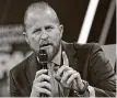  ?? Andrew Harrer / Bloomberg ?? Then-Trump campaign manager Brad Parscale speaks at the Conservati­ve Political Action Conference on Feb. 28.