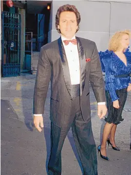  ?? ASSOCIATED PRESS ?? Musician Frank Stallone attends the 14 Annual People’s Choice Awards at 20th Century Fox Studios in March 1988.