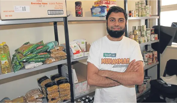  ??  ?? Rizwan Rafik, operations manager at Taught by Muhammad, hopes the joint venture at the Dundee United v Hibs football match will be a success.