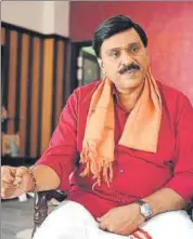  ?? ARIJIT SEN/HT PHOTO ?? Former BJP minister Gali Janardhana Reddy at Hangal in Chitradurg­a.