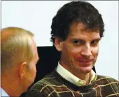  ?? KATHY PLONKA — SPOKESMAN-REVIEW ?? Joseph Edward Duncan III, right, is shown during a hearing at the Kootenai County Sheriff’s Department Justice building in Coeur d’Alene, Idaho.