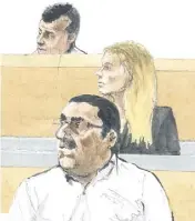  ?? (Croquis d’audience Rémy Kerfridin) ?? Devant les assises, Nabil Djebien comparaît libre, et Abderrazak Touta est dans le box.