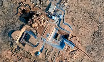  ?? AP ?? This satellite photo from Planet Labs Inc. shows constructi­on near the Shimon Peres Negev Nuclear Research Centre near the city of Dimona, Israel.