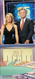  ?? Supplied: mcclatchy newspapers, file ?? Wheel of Fortune’s Vanna White and Pat Sajak would drink margaritas during work breaks, Sajak says.