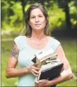  ?? Arnold Gold / Hearst Connecticu­t Media ?? Former Bridgeport English teacher Denise D’Onofrio outside of her home in Orange earlier this month.