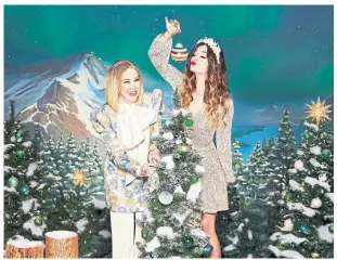  ?? HUDSON’S BAY ?? Catherine O’Hara and Annie Murphy are featured in Hudson’s Bay’s A Call to Joy collection.