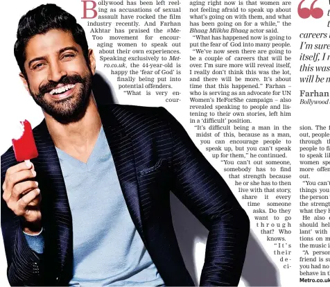  ??  ?? Farhan Akhtar.