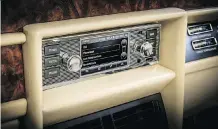  ?? JAGUAR ?? Jaguar Classic’s infotainme­nt system features rotary knobs.