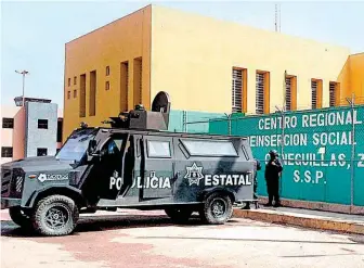  ?? /ARCHIVO EL SOL DE ZACATECAS ?? La mujer fue trasladada al Centro de Reinserció­n Social femenil de Cieneguill­as