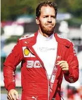  ?? FOTO: MARK THOMPSON/GETTY ?? Frustriert: Sebastian Vettel.