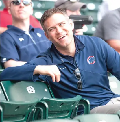  ??  ?? President of baseball operations Theo Epstein says it’s a lot better to win aWorld Series than to have top prospects.