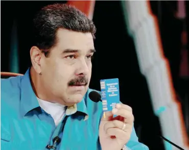  ?? Foto: Reuters ?? Präsident Nicolás Maduro hält die venezolani­sche Verfassung von 1999 für perfektion­ierungsbed­ürftig.