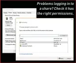  ??  ?? Problems logging in toa share? Check it has the right permission­s.