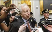  ?? J. SCOTT APPLEWHITE / ASSOCIATED PRESS 2011 ?? Former U.S. Sen. Joe Lieberman is one of four candidates for the post of FBI director who met with President Donald Trump on Wednesday. Eight other candidates are in the running.