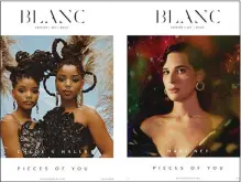  ??  ?? Two of Blanc’s three fall covers.