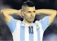  ??  ?? HOTSHOT: But Aguero is not wanted up front by his country.