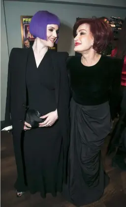  ??  ?? Above:
Sharon and Ozzy chatting on Loose Women in February. Left:
Kelly and Sharon out on the town, 2019