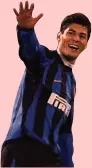  ??  ?? 75 RETI IN NERAZZURRO Cruz all’Inter dal 2003 al 2009: 75 reti in 195 match ufficiali